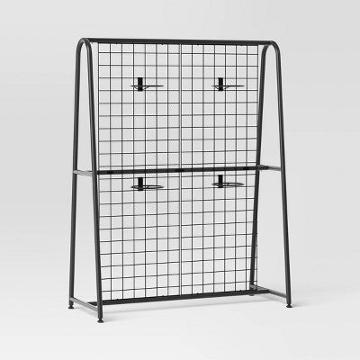 A-Frame Patio Decorative Screen Black 1.83'x5.41'x4.25' - Room Essentials