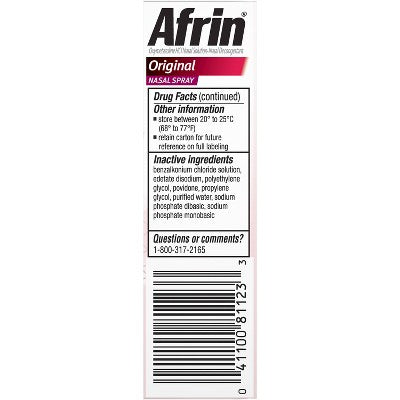 Afrin Original Maximum Strength Nasal Congestion Relief Spray - 0.5 fl oz *Exp 5/27*