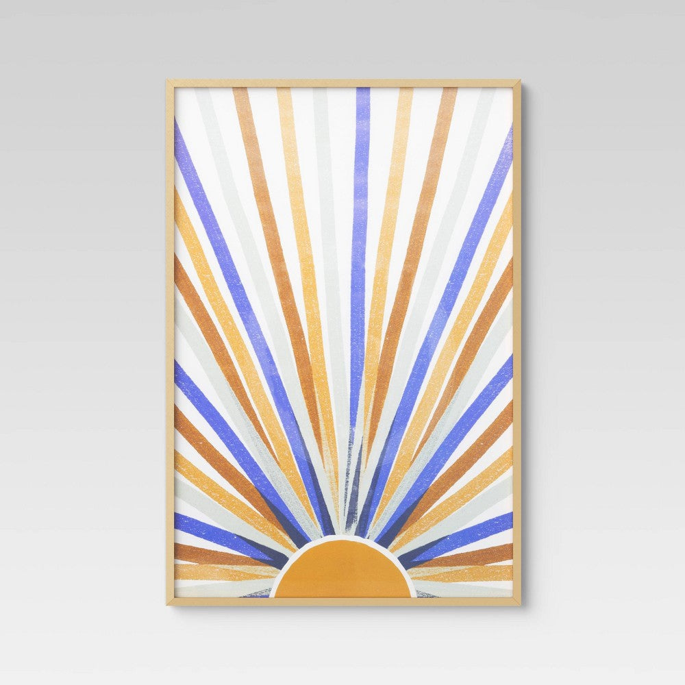 24 x 36 Inch Thin Poster Frame Brass