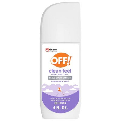 OFF! Clean Feel Mosquito Repellent Picaridin DEET-free Bug Spray - 4oz *Damaged Package* *Missing Lid*