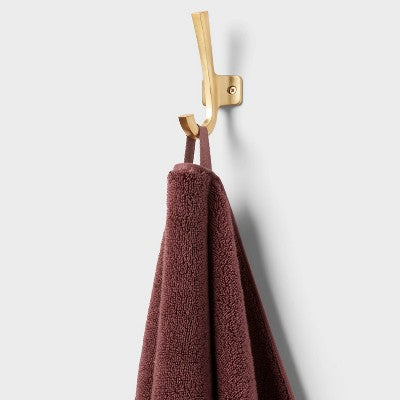 Spa Plush Bath Towel Dark Mauve - Threshold