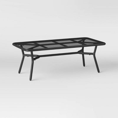 Metal Mesh Patio Coffee Table