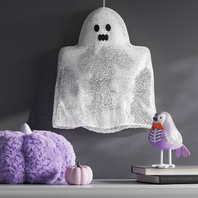 Hanging Sequin Ghost Decorative Sculpture - Hyde and EEK! Boutique  Silver
