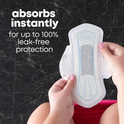 U by Kotex Balance Ultra Thin Regular Pads with Wings - Unscented - 36ct *Minor Box Damage*