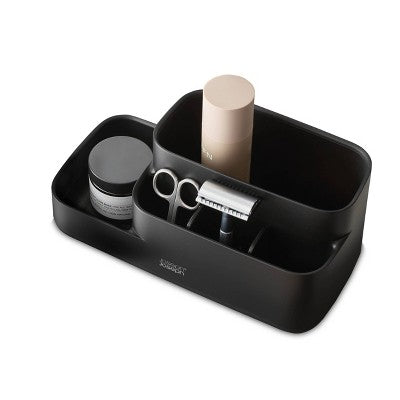 Joseph Joseph Easystore Bathroom Matte Black Organizer Caddy