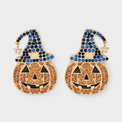 SUGARFIX by BaubleBar Halloween Wicked Cute Earrings - Orange/Purple