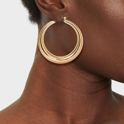 Thick Hoop Earrings - A New Day  Gold