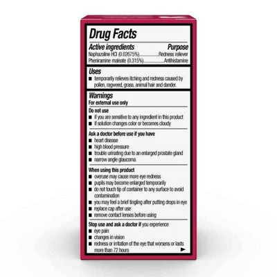 Eye Allergy Relief Drops - 0.5 fl oz - up&up *Exp 3/27*