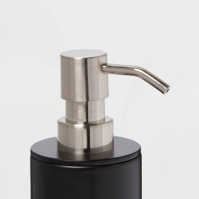 Metal Soap Pump Black - Threshold : Plastic & Iron, 15.2oz, Spot Clean, Gel Soap Compatible