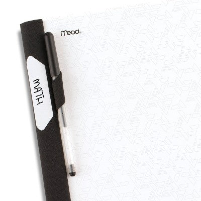 Five Star 200 Sheets 5 Subject College Ruled Spiral Notebook with Pocket Dividers White