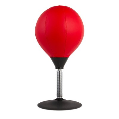 SmartGear Desk Punching Bag Red: Desktop & Office Punch Bag with Suction Cups