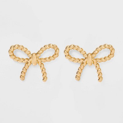 Simple Bow Earrings - A New Day  Gold