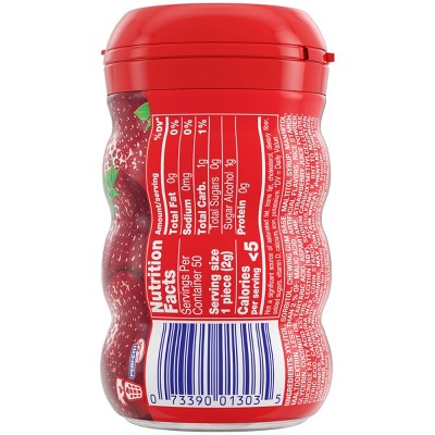 Mentos Strawberry Gum Bottle - 50ct *Best By 07/2027*