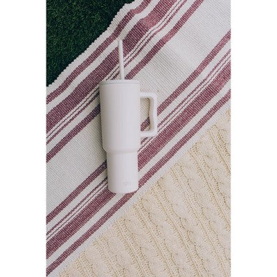 Simple Modern Trek 40oz Stainless Steel Lidded Tumbler Almond Birch *Minor Cosmetic Damage*