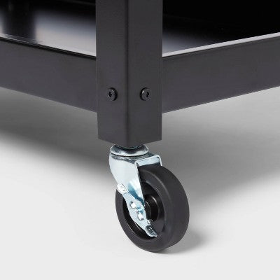 3 Tier Metal Rolling Service Cart - Brightroom