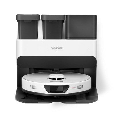 Roborock S7 Max Ultra Robot Vacuum White: Smart Mapping, Self-Emptying, Tangle-Free, Pet Hair, Multi-Surface, App Control