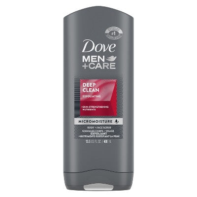 Dove Body and Face Wash Exfoliating Deep Clean, 13.5 oz