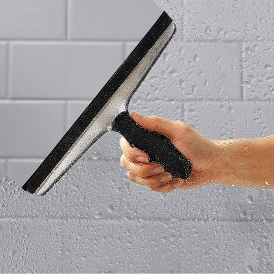 OXO Stainless Steel Squeegee: Durable Bathroom & Window Cleaning Tool with Hook