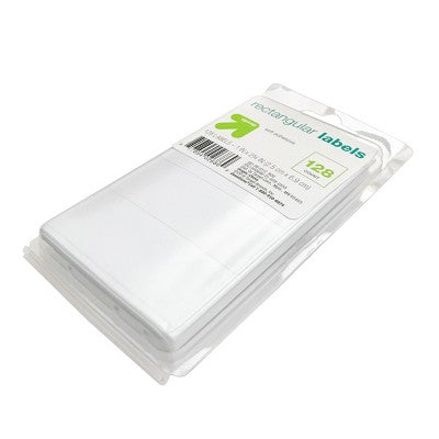 128ct 1x2.75 Inch Rectangular Labels White - up&up