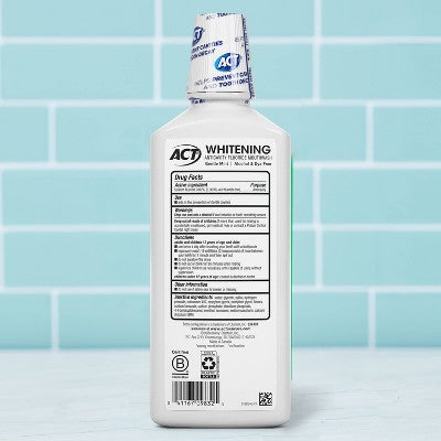 ACT Whitening Gentle Mint Mouthwash - 16.9 fl oz