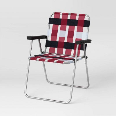 Webstrap Folding Patio Chair Red - Room Essentials ?