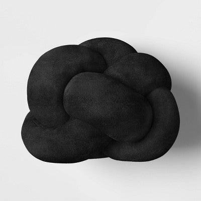 Shaped Knot Pillow Black - Room Essentials