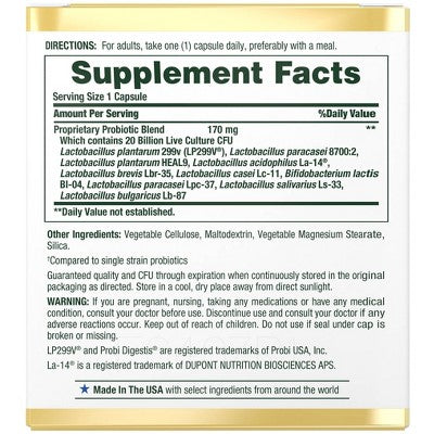 Nature's Bounty Probiotic 10 Capsule - 30ct *Damaged Packaging* *Exp 12/26*