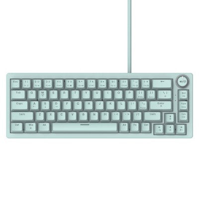 North Base Computer Keyboard - Blue: Compact Mechanical USB-A with Backlit Keys, 60% Layout