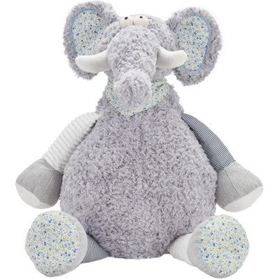 Mina Victory Plush Lines Plush Elephant 22X26 Grey Indoor Stuffed Animal