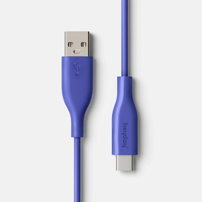 6' A+C Silicone Cable - Heyday Future Dusk Blue