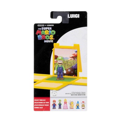 Nintendo The Super Mario Bros. Movie Luigi Mini Figure with Question Block