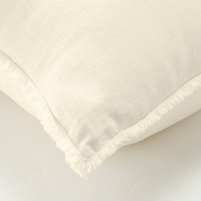 King Euro Heavyweight Linen Blend Throw Pillow Natural - Casaluna