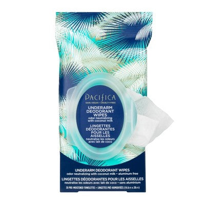 Pacifica Coconut milk & Essential Oils Underarm Deodorant Wipes 30ct