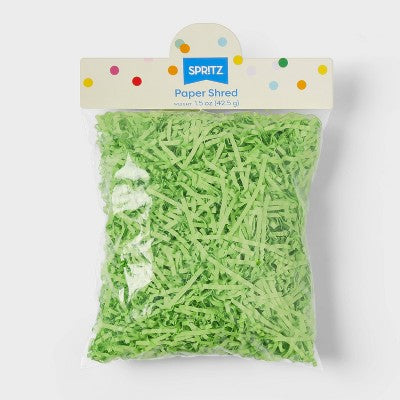 1.5oz Gift Paper Shred Green - Spritz
