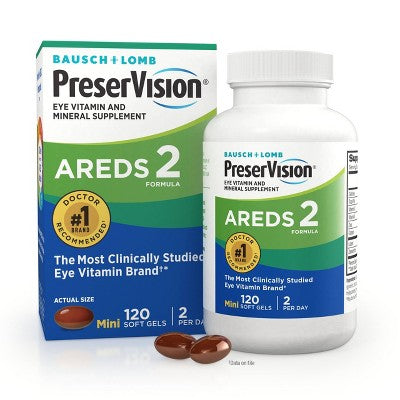 PreserVision Areds 2 Eye Vitamin and Mineral Softgels - 120ct *Exp 2/27*