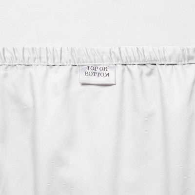 Twin/Twin XL Solid Performance 400 Thread Count Sheet Set White - Threshold : Cotton Sateen, OEKO-TEX Certified