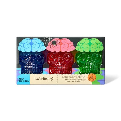 Halloween Sour Skull Candy Slime - 10.59oz/3ct - Favorite Day