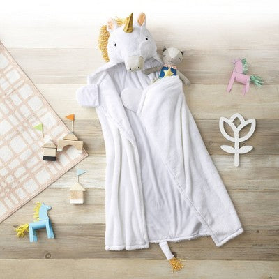 Unicorn Kids' Hooded Blanket - Pillowfort