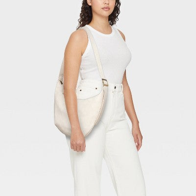 Slouchy Crescent Sling Handbag - Universal Thread  Cream