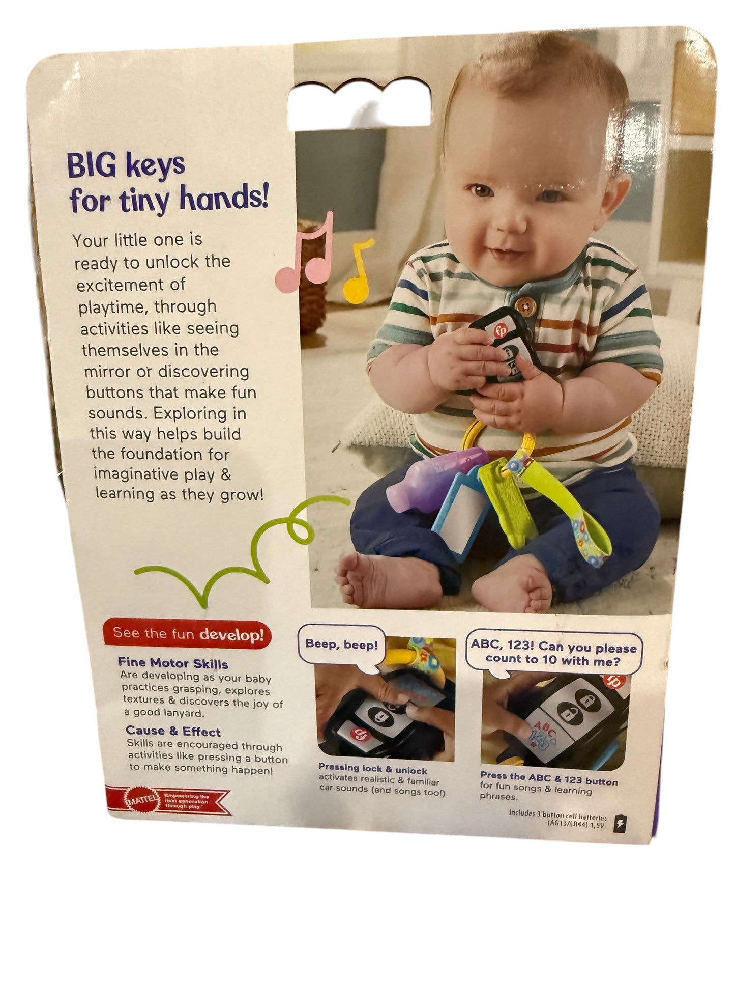 Fisher-Price Laugh & Learn Play & Go Activity Keys – Interactive Toy for Babies **Damaged Packaging**