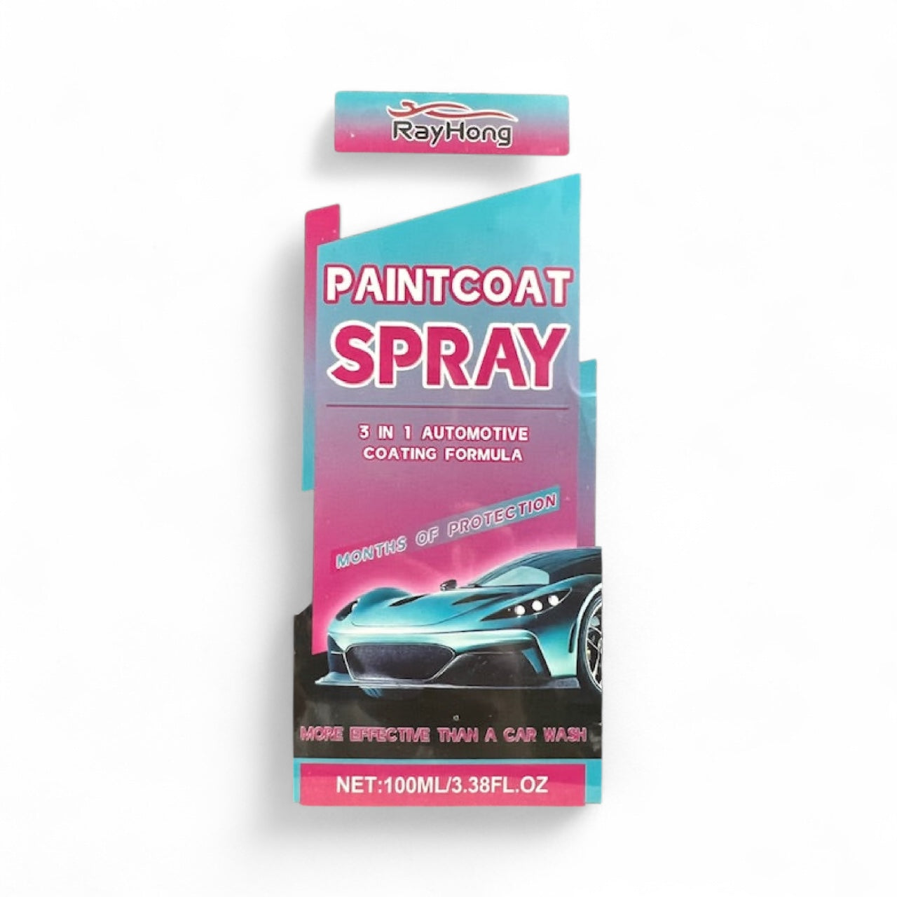 Paintcoat Spray 3-In-1 Automotive Coating Formula 3.38 fl oz 2 Pack