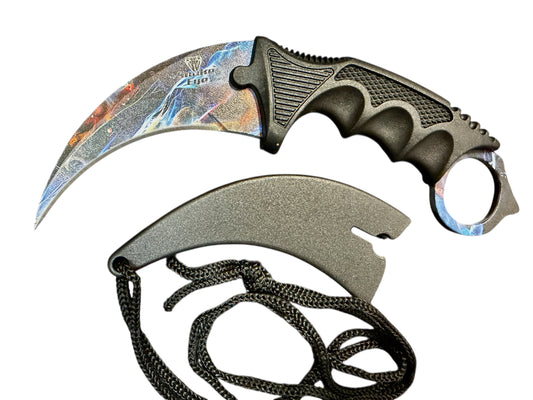 Snake Eye Tactical Karambit Style Neck Knife