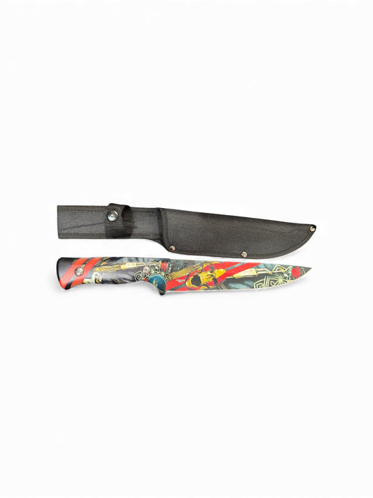 Snake Eye Full Tang Fix Blade Hunting Knife With Sheath