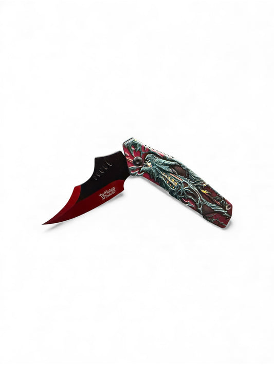 Dark Fantasy Blade Spring Assist Knife