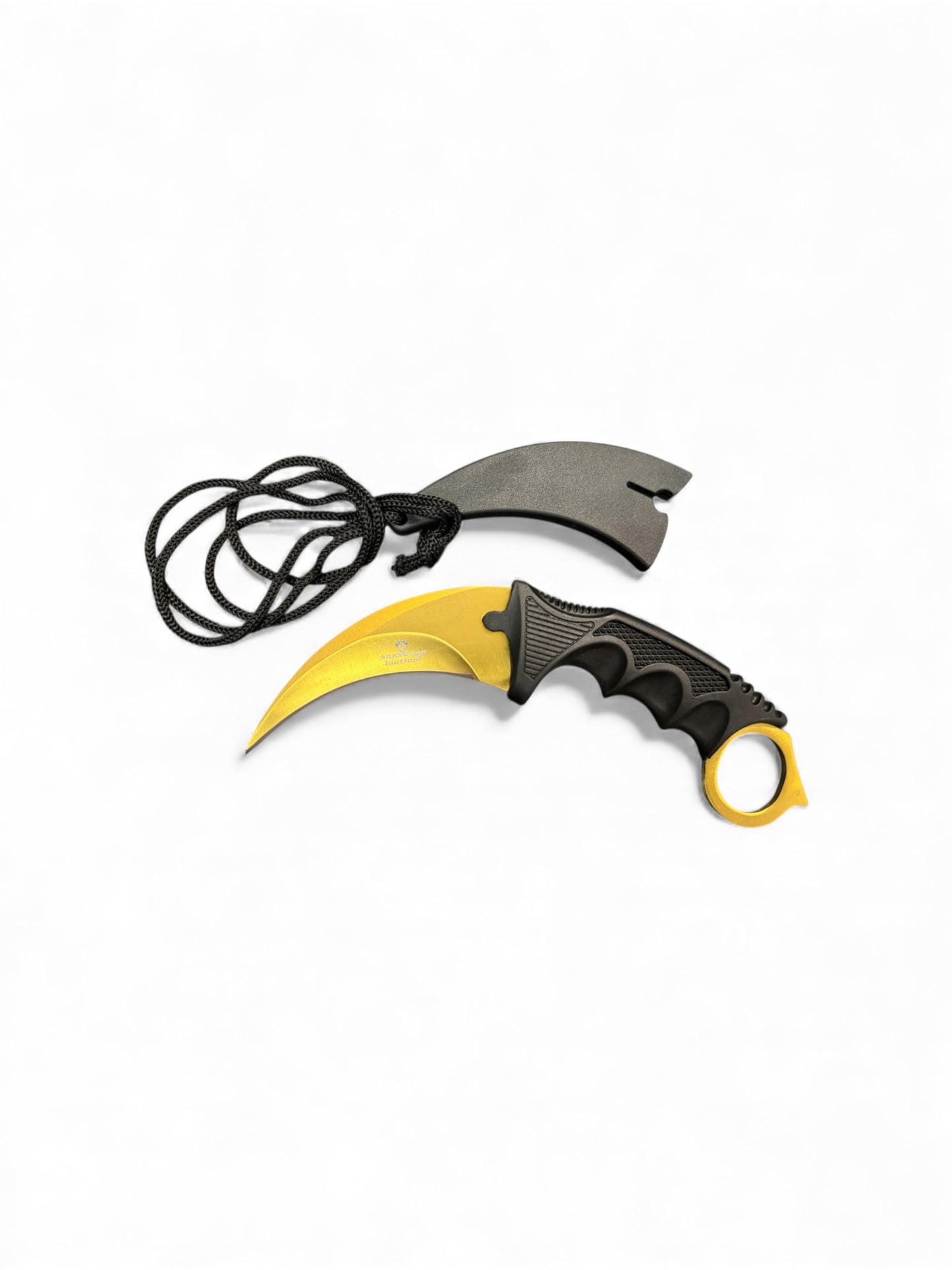Snake Eye Tactical Neck Knife - Gold