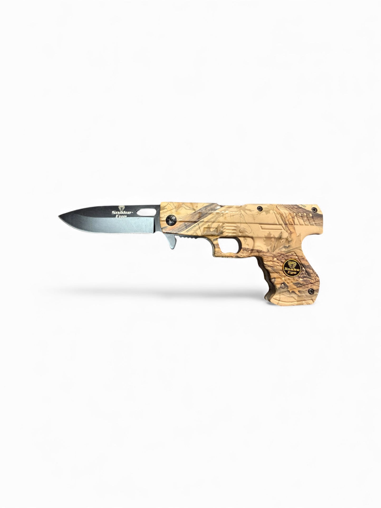 Orange Camo Gun Knife