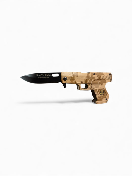 Desert Camo Gun Knife