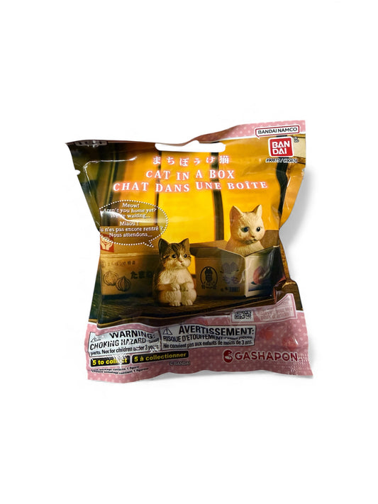 Machiboke Still Waiting Cat in a Box Blind Mini-Figure *Chosen at Random*
