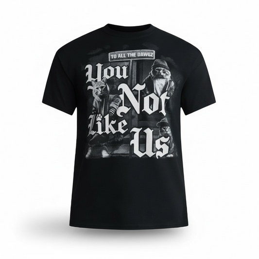 Men's Cats You Not Like Us Cotton Graphic T-Shirt