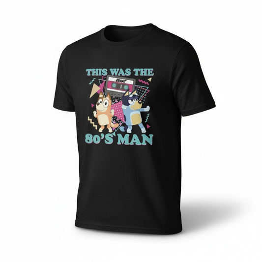 Men’s Bluey This Was the 80's Man Graphic T-Shirt